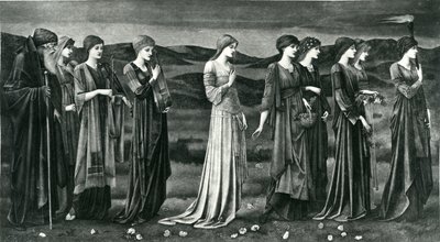 De Bruiloft van Psyche door Edward Coley (after) Burne Jones