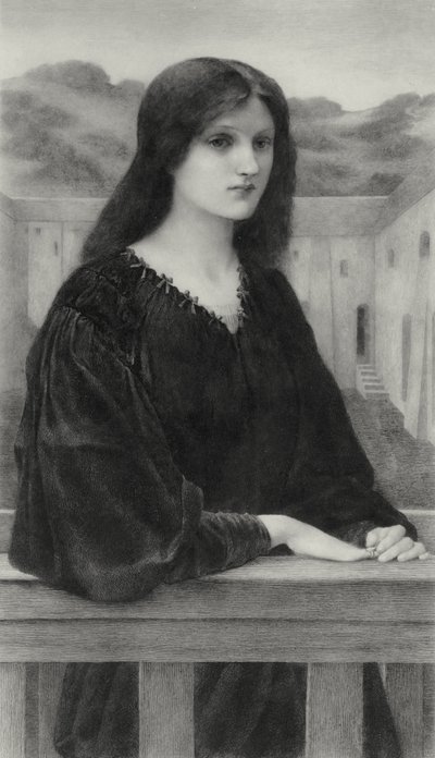 Vespertina Quies door Edward Coley (after) Burne Jones