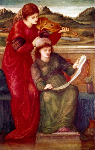 Allegorie op muziek door Edward Coley Burne-Jones