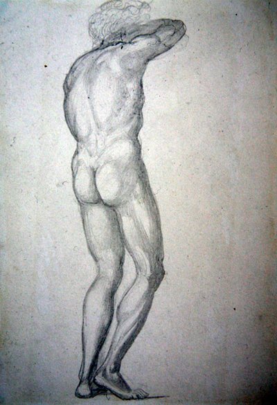 Studie van een staande naakt, c.1873 door Edward Coley Burne Jones
