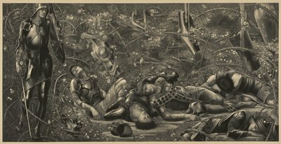 Het bos van Briar door Edward Coley Burne-Jones