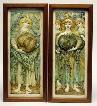De eerste dag van de schepping & De derde dag van de schepping door Edward Burne Jones