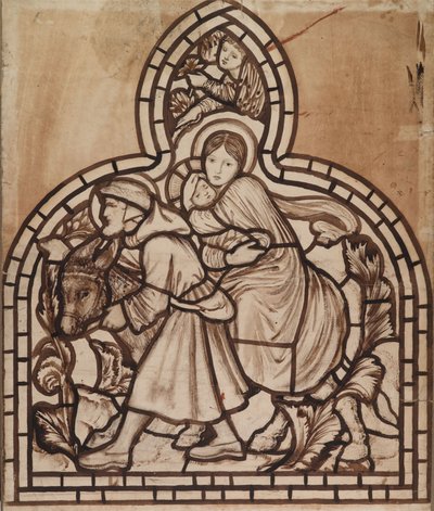 De vlucht naar Egypte door Edward Burne Jones