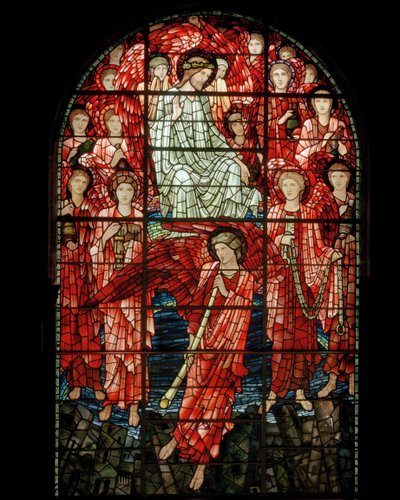 Het Laatste Oordeel Raam (detail) door Edward Burne Jones