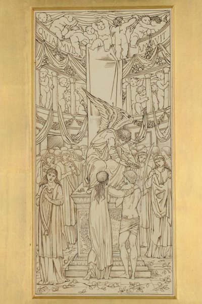 Het Mystieke Huwelijk door Edward Burne Jones