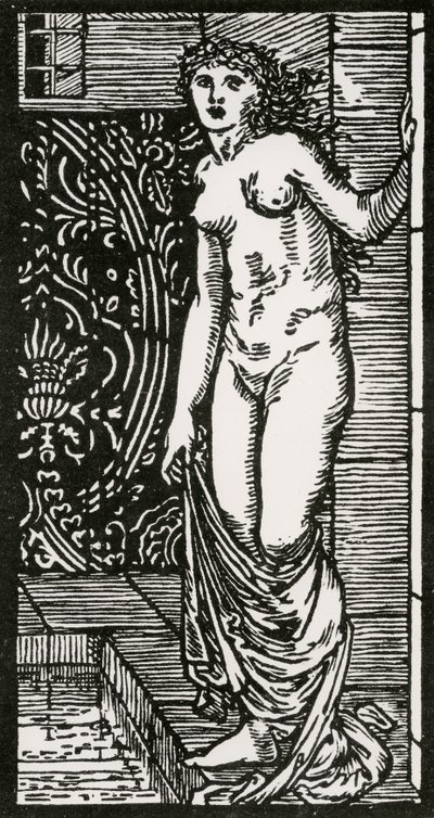 Psyche in bad door Edward Coley after Burne Jones