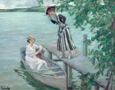 Bij de steiger door Edward Cucuel