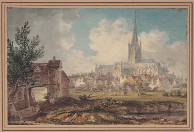 Kathedraal van Norwich vanuit het zuidoosten door Edward Dayes