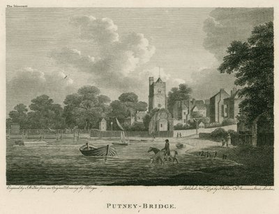 Putney Bridge, Londen door Edward Dayes