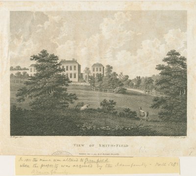 Wolstanton - Uitzicht op Smith-Field door Edward Dayes