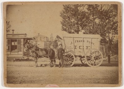 J. Frank Pope ijskar,c. 1885 (foto) door Edward Edwards