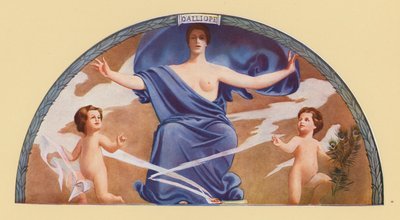 Calliope, Muze van Epische Poëzie en Welsprekendheid door Edward Emerson Simmons