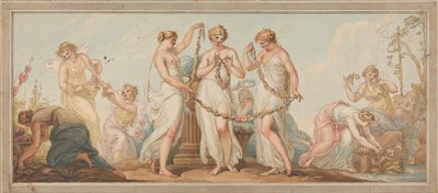 Allegorie voor de lente door Edward Francis Burney