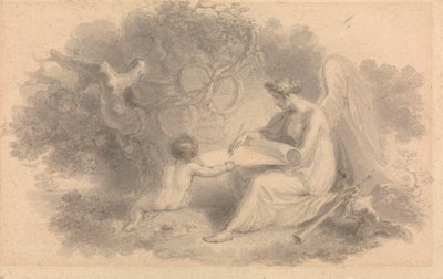 Allegorie van Napoleontische Slagen door Edward Francis Burney