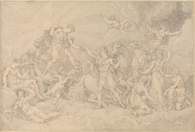 Apollo en Phaëton door Edward Francis Burney