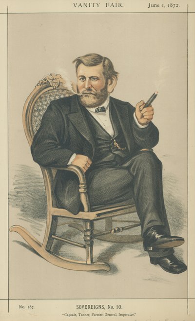 Generaal Ulysses S Grant door Edward Frederick Brewtnall