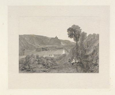 Prudoe Kasteel, Northumberland door Edward Goodall