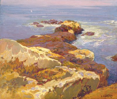 Rotsen en zee door Edward Henry Potthast