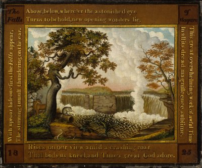 Die Niagarafälle door Edward Hicks