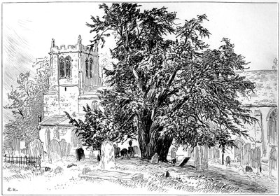 Snitterfield kerk, Snitterfield, Warwickshire, 1885 door Edward Hull