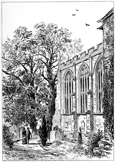 Het koor van de kerk van Stratford, Stratford-upon-Avon, Warwickshire, 1885 door Edward Hull