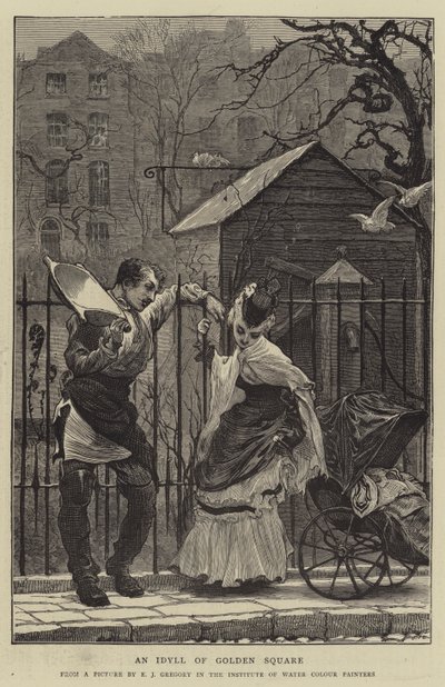 Een Idylle van Golden Square door Edward John Gregory