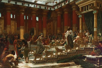 Het Bezoek van de Koningin van Sheba aan Koning Salomo, 1890 door Edward John Poynter