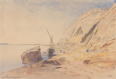 Abu Simbel, 11-11:30 uur, 8 februari 1867 (374) door Edward Lear