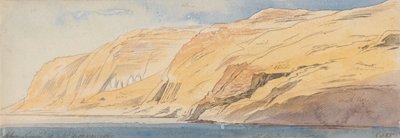 Abu Simbel, 13:10 uur, 9 februari 1867 (385) door Edward Lear