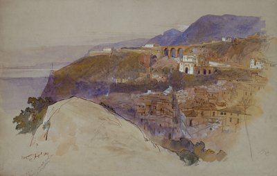 Bagnara boven de Straat van Messina door Edward Lear
