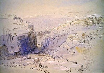 Baia, Zagora, Albanië door Edward Lear