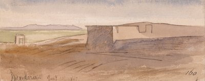 Dendera door Edward Lear