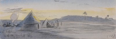 El Areesh, 18:30 uur, 31 maart 1867 (33) door Edward Lear