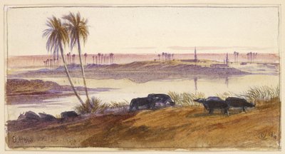 El Hon, Egypte, 1884 door Edward Lear