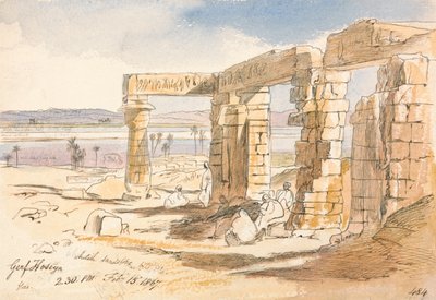 Gerf Hoseyn, 14:30 uur, 15 februari 1867 (484) door Edward Lear