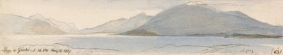 Gardameer door Edward Lear