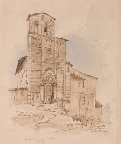 In Leonessa, 3 oktober 1844 door Edward Lear