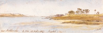 Bij Maharraka, 18:00 uur, 13 februari 1867 (458) door Edward Lear