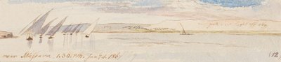 In de buurt van Massara; 13.30 uur, 1 januari 1867 (12) door Edward Lear