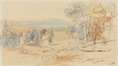 Op weg naar Achmet Aga van Castella en Chalcis, Griekenland, 23 juni 1848 door Edward Lear