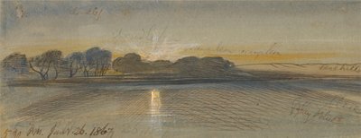 Zonsondergang aan de Nijl door Edward Lear