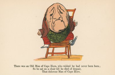 Er was een oude man van Kaap Hoorn, die wenste dat hij nooit was geboren, uit 