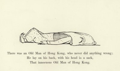 Er was een Oude Man uit Hong Kong, die nooit iets verkeerd deed door Edward Lear