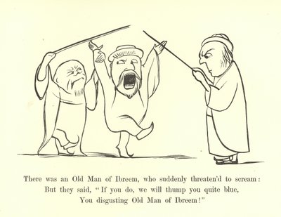 Er was een oude man uit Ibreem, die plotseling dreigde te schreeuwen door Edward Lear