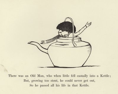 Er was een Oude Man, die als kind per ongeluk in een Ketel viel door Edward Lear