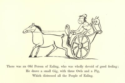 Er was een oude persoon uit Ealing, die geheel verstoken was van goed gevoel door Edward Lear