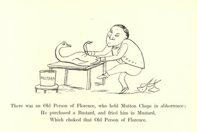 Er was een Oude Persoon van Florence, die Mutton Chops verafschuwde door Edward Lear