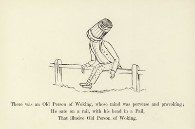 Er was een Oude Persoon uit Woking, wiens geest pervers en provocerend was door Edward Lear