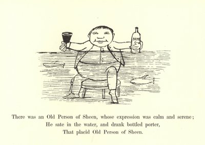 Er was een oude Persoon van Sheen, wiens uitdrukking kalm en sereen was door Edward Lear