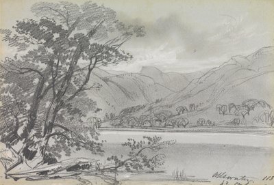 Ullswater door Edward Lear
